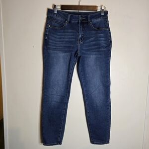 Tahari Medium Wash Crop Skinny Jeans Womens Size 6
